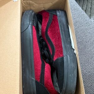Vans Red and Black Men's Sneakers